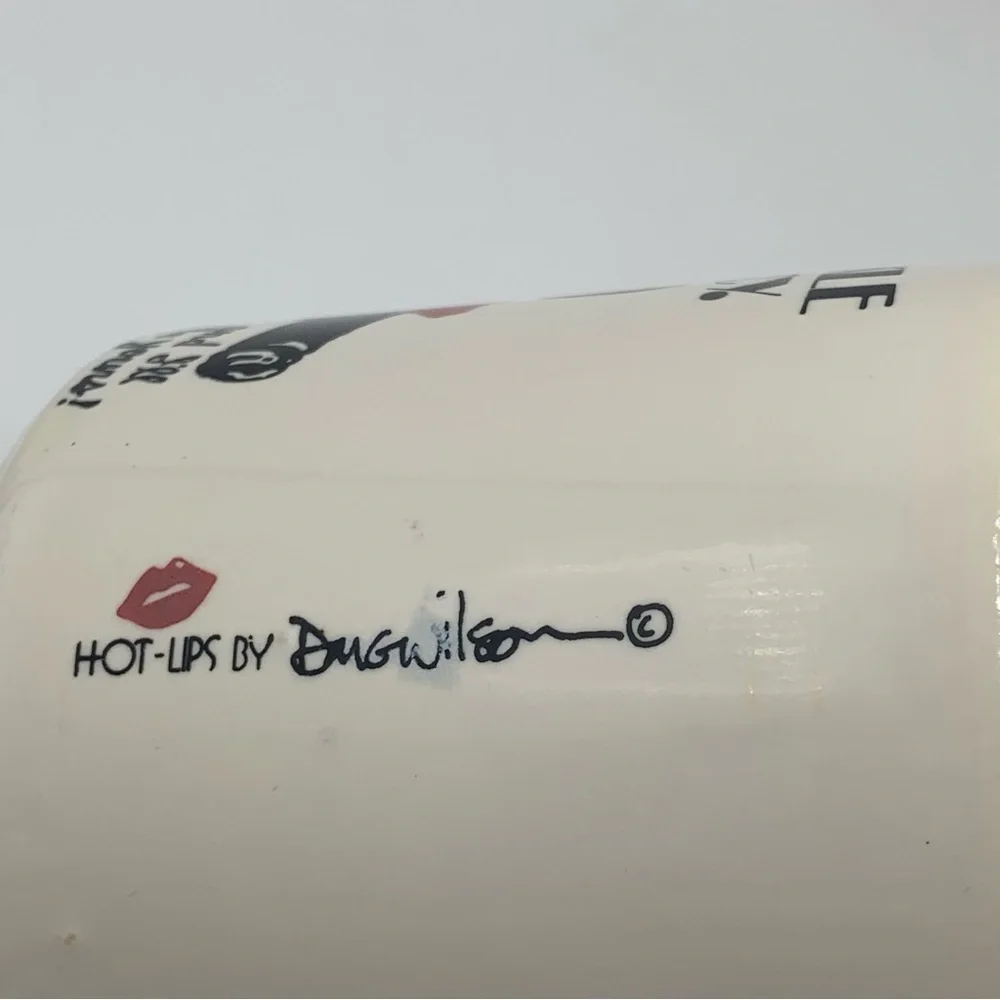 Vintage “You Tickle My Fancy” Hot Lips by Doug Wilson Mug 80s